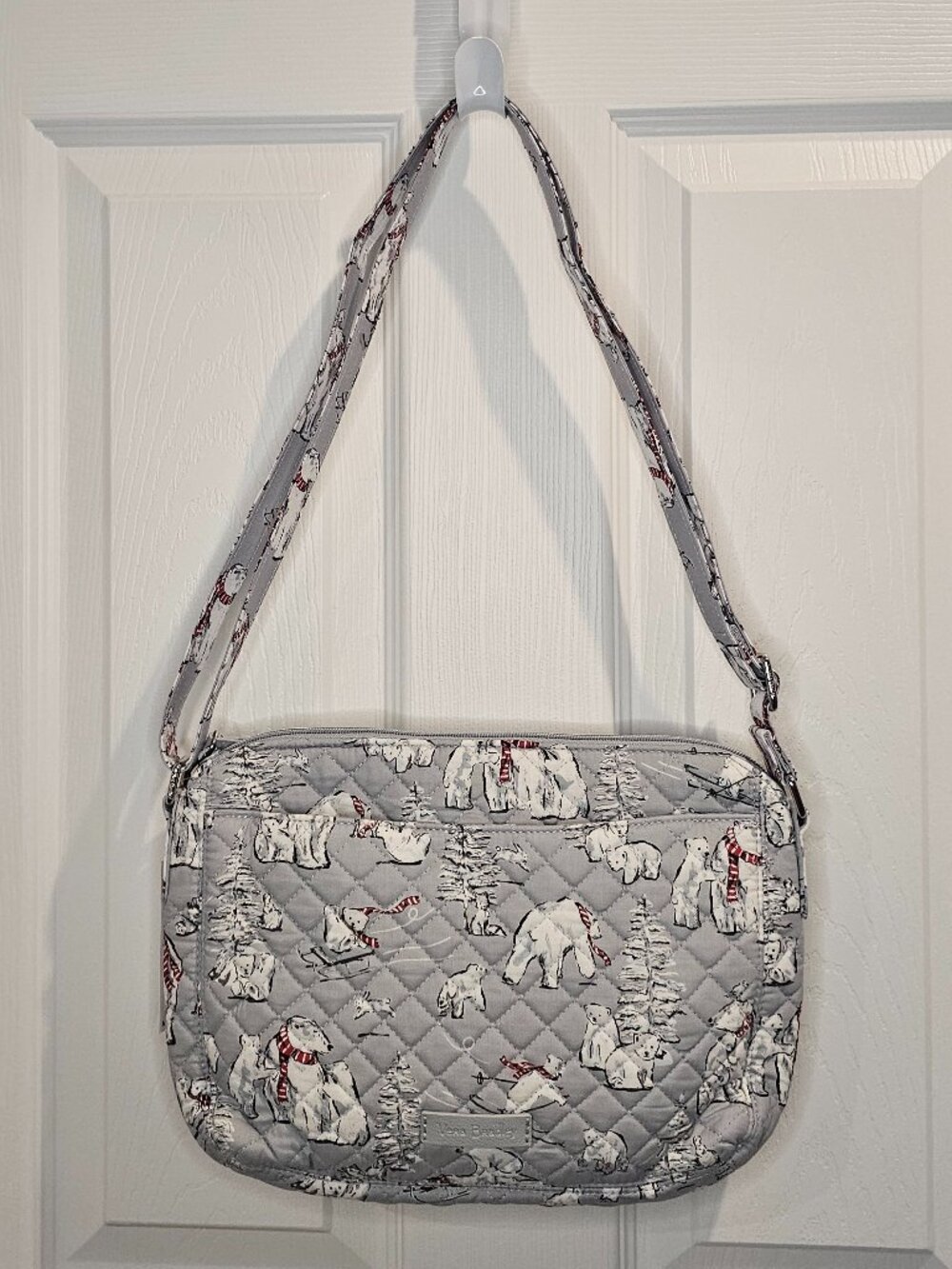 NWT Vera Bradley Bright Crossbody Beary Merry Polar Bag Purse Tote Compact Pouch